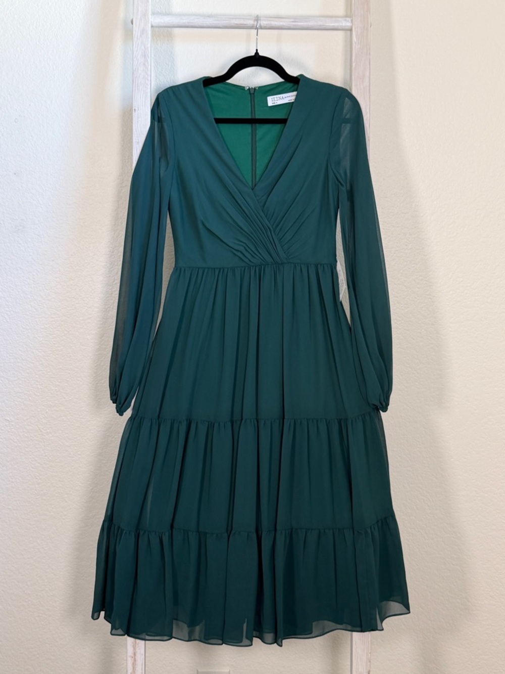 NWT $358 Leena for Mac Duggal Women's Midi Dress Size 4